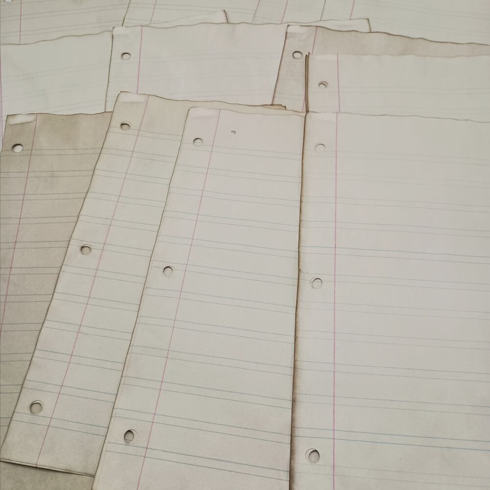 20 Coffee Dyed Child Writing Papers, 8.5x11 Sheets, Hand Dyed Papers